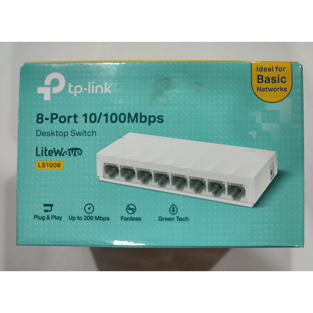 TP-Link LS1008 LiteWave switch 8 port 10/100Mb/s