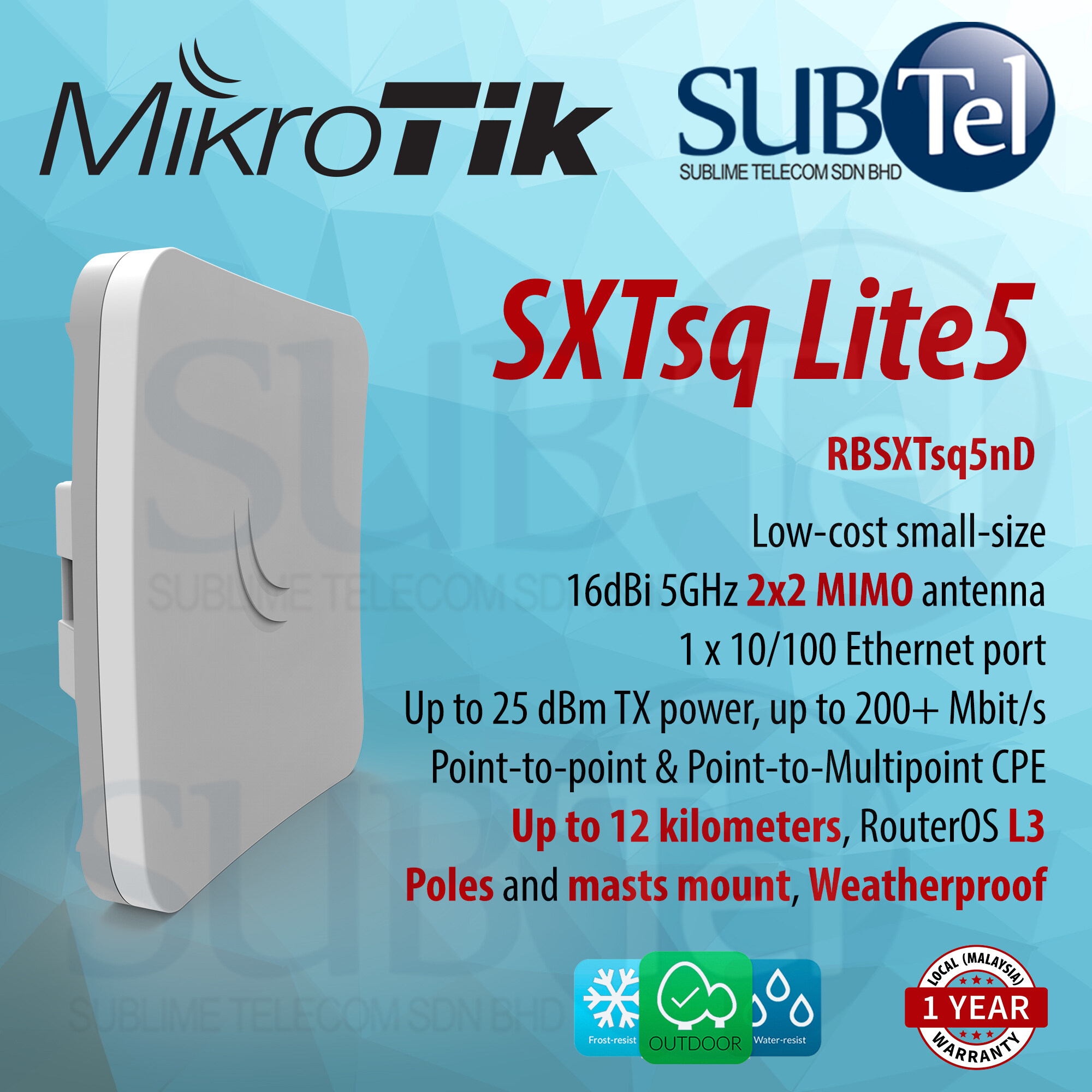 Mikrotik SXTsq Lite5 outdoor