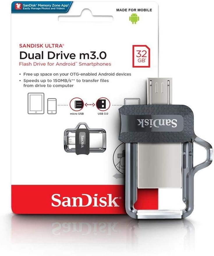 SanDisk 32GB USB FD Ultra Android Dual Drive SDDD3-032G-G46
